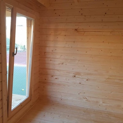 Modern Garden Log Cabin Nora D 8.5m² / 44mm / 3.2 x 3.2 m