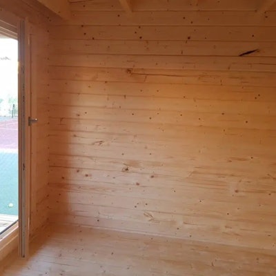 Wooden Lodge with Bathroom Sweden C 22m2 / 6 x 4 m / 70mm