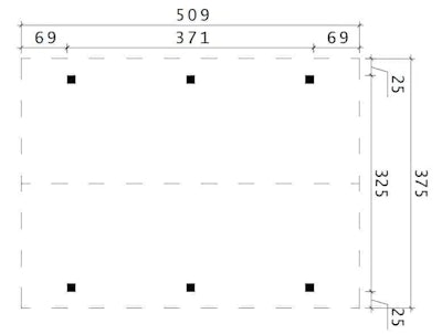 Large Wooden Garden Gazebo Henley 3.7 x 5 m