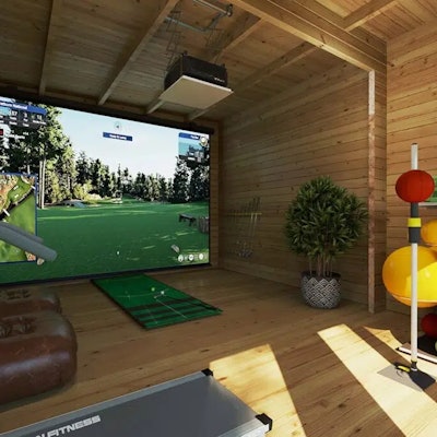 Garden Golf Simulator Room 2 / 6 x 4 m / 70 mm