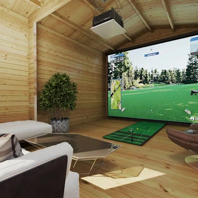 Garden Golf Simulator Room Cabin 3 / 6 x 4 m / 70 mm