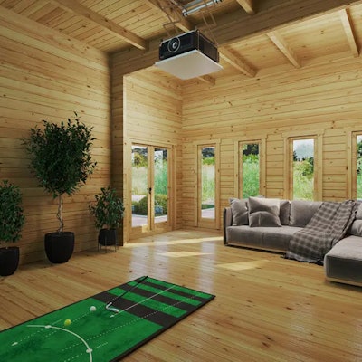 Garden Golf Simulator Room Cabin 4 / 6 x 4 m / 70 mm