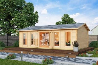 Large Garden Room D 38m² / 70mm / 5 x 8 m