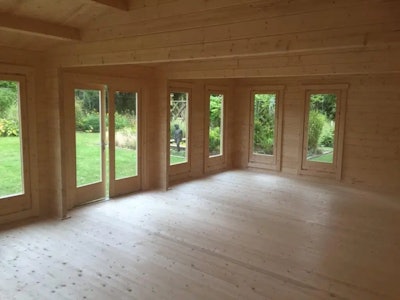 Large Garden Room D 38m² / 70mm / 5 x 8 m