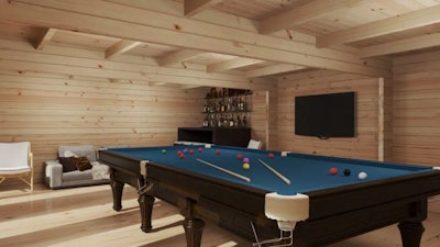 Large Garden Snooker Room XL I / 8 x 5.5 m / 43 m² / 70 mm