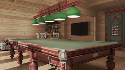 Large Garden Snooker Room XL II / 8 x 5.5 m / 43 m² / 70 mm