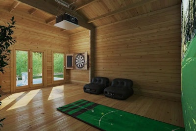 Golf Simulator Cabin 1 / 6 x 4 m / 70 mm
