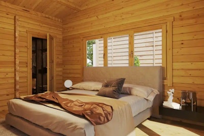 Log Cabin with 2 Bedrooms “Holiday S2” 70m² / 12 x 6 m / 70mm