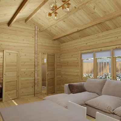 Log cabin with one bedroom Stefan 2
