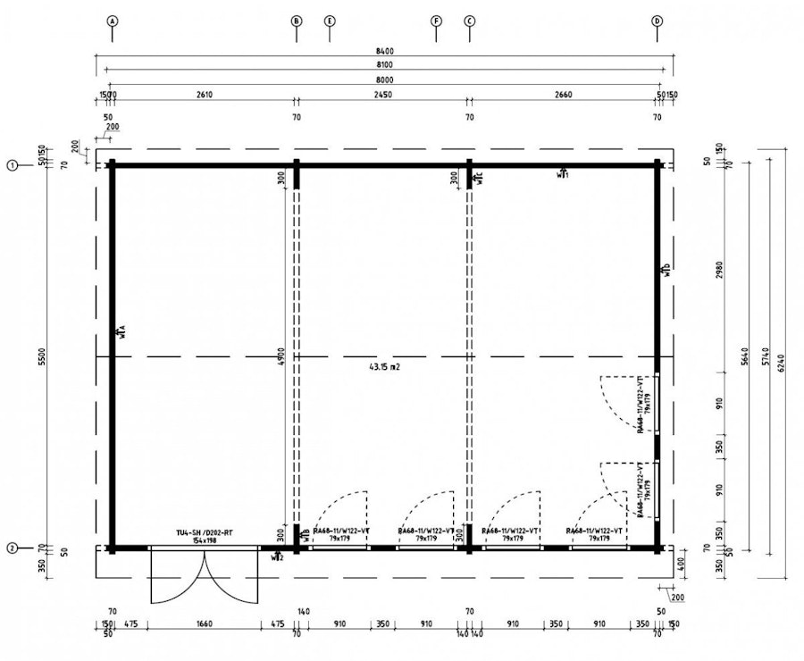 Large Garden Snooker Room XL II / 8 x 5.5 m / 43 m² / 70 mm