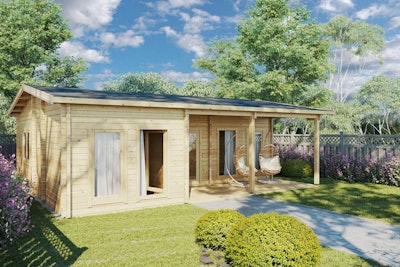 3 Bedroom Garden Annexe “Holiday D” 50m² / 7 x 9 m / 70mm