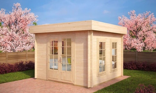 Garden Log Cabin Lucas B 8.5m² / 44mm / 3.2 x 3.2 m