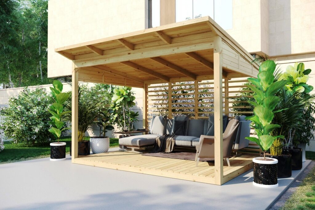 Wooden Garden Gazebo B 4 x 3 m CabinCo