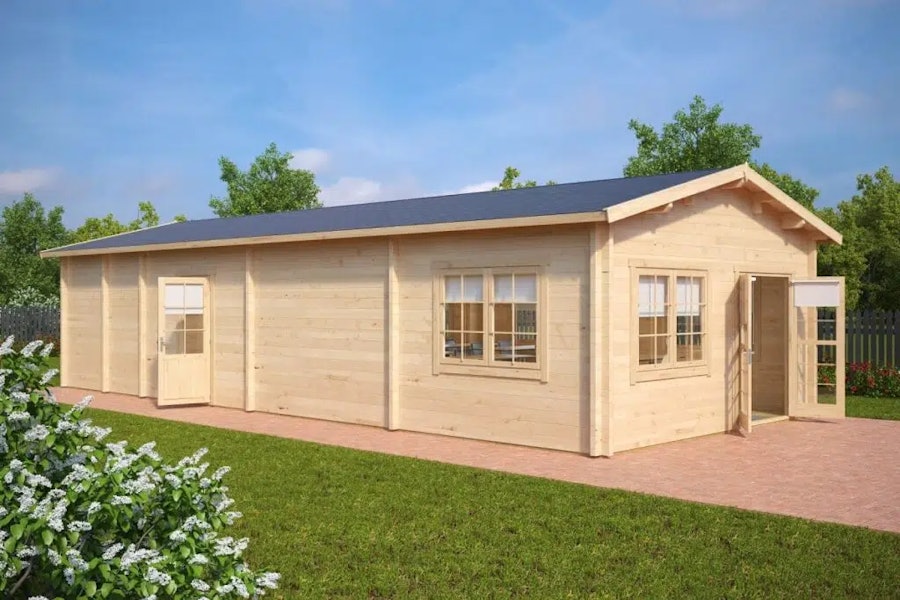 Log Cabin Classroom 60m² / 70mm / 5 x 12 m