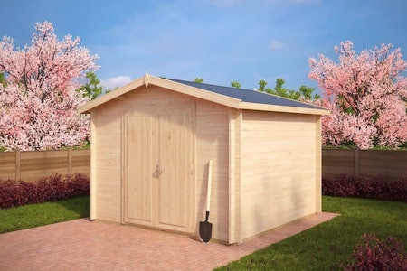 ECOHOUSEMART | Wooden CARPORT for 2 Vehicles & Patio Cover 20 X 22 X 16 |  Engineered Wood, GLT | PREFABRICATED DIY