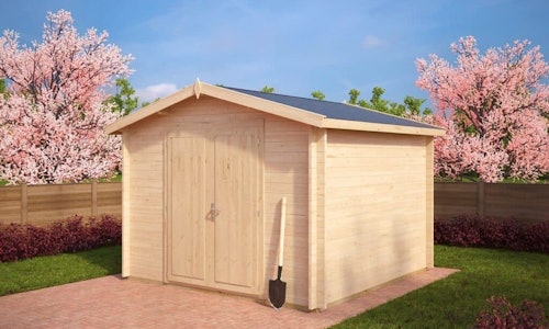 10×10 Shed Nora A 8.5m² / 44mm / 3.2 x 3.2 m