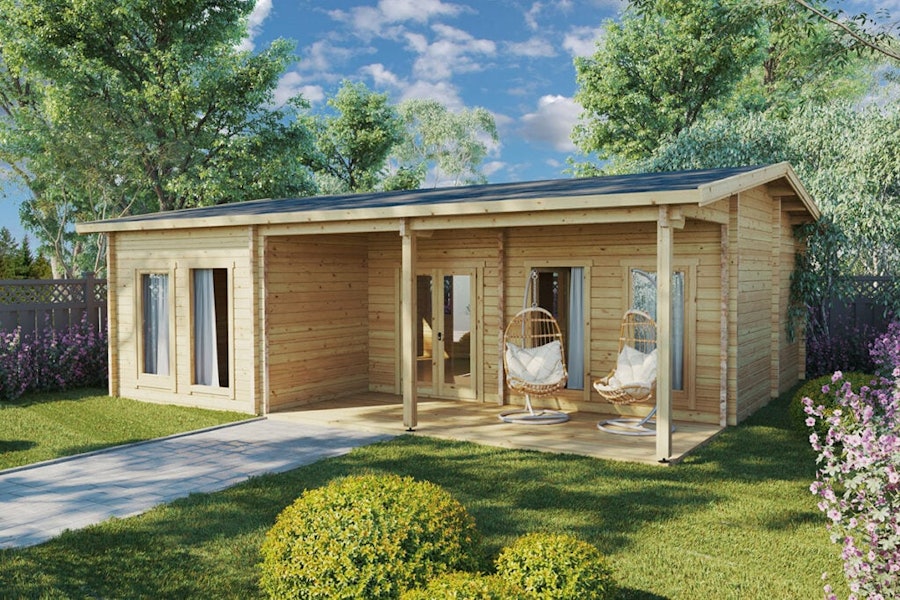 3 Bedroom Garden Annexe “Holiday D” 50m² / 7 x 9 m / 70mm